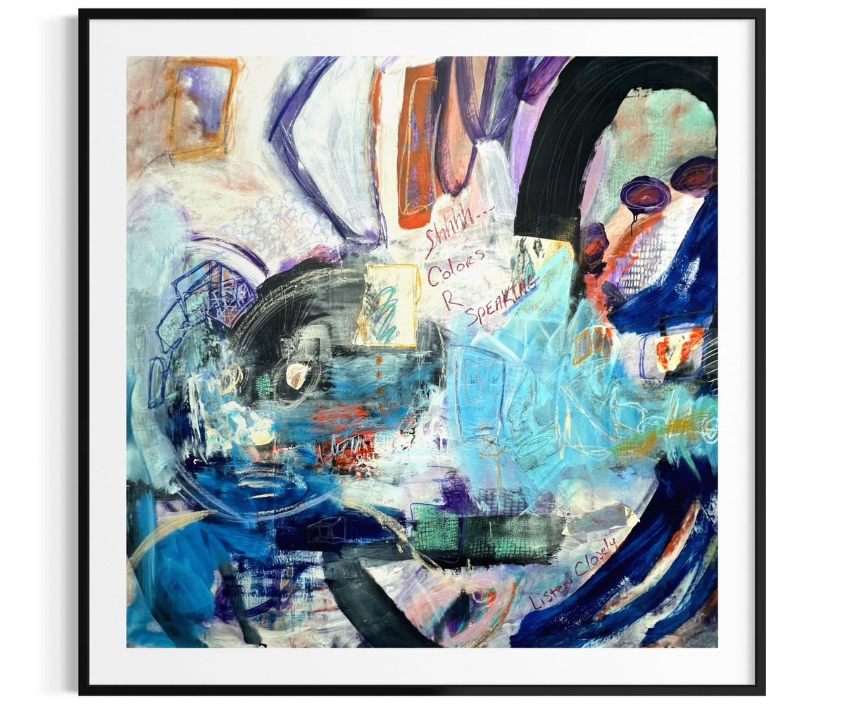 Painterly florals transformed into refined fine art prints