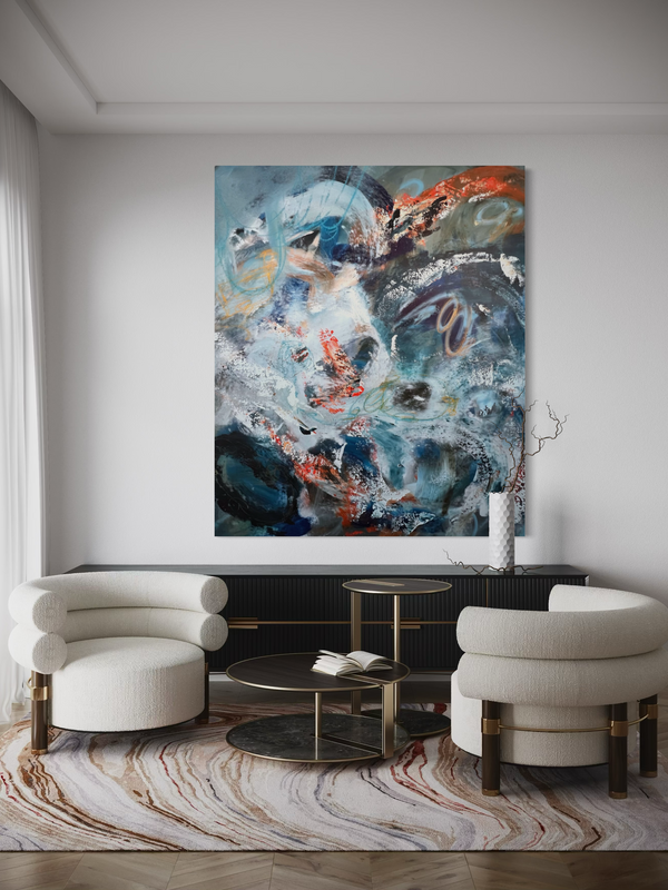 Shane Martin creating art in Dream Create Collective studio in Sarasota, Florida